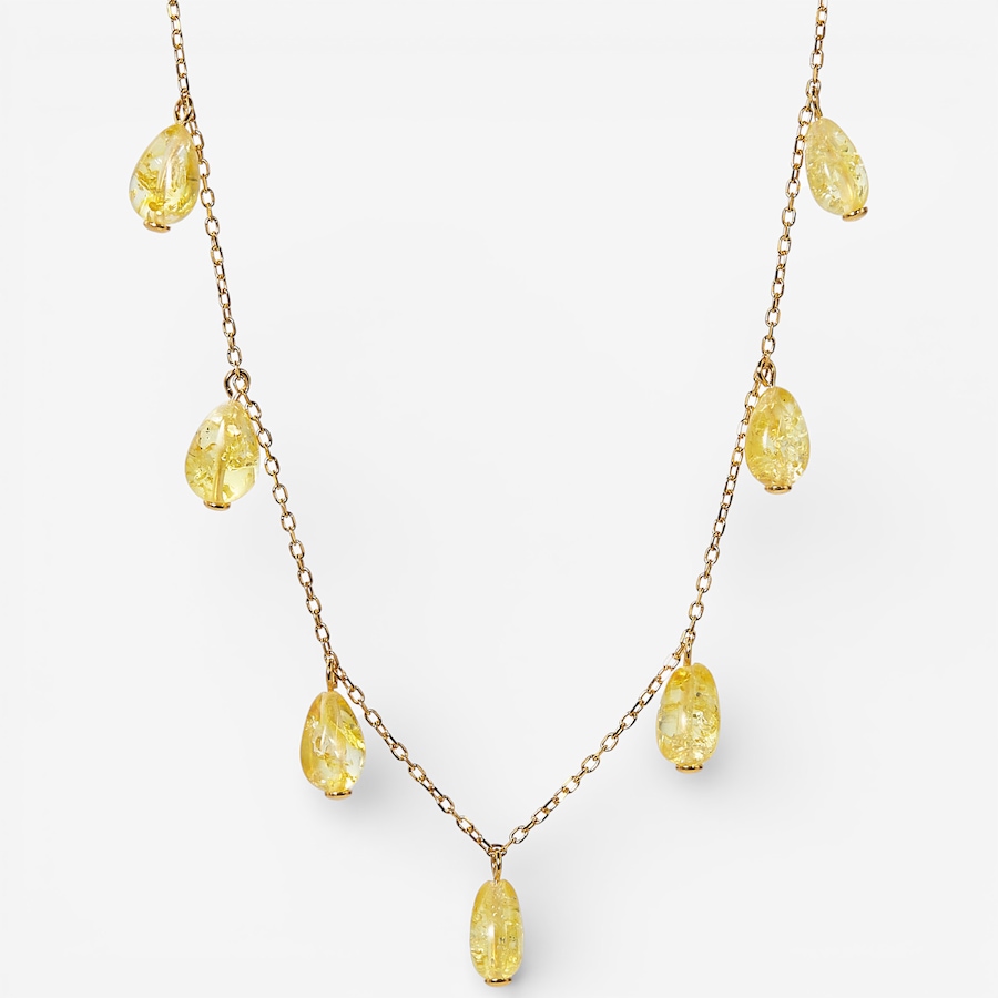 Image 115671_LEMGP.jpg, Product 115-671 / Price $169.99, Amber Extraordinaire Sterling Silver Drop Floating Necklace from Amber Extraordinaire on TSC.ca's Jewellery department