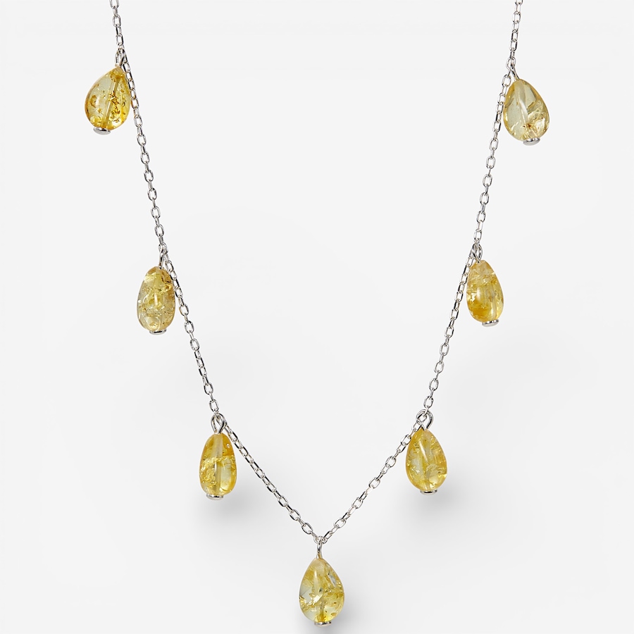 Image 115671_LEMSS.jpg, Product 115-671 / Price $169.99, Amber Extraordinaire Sterling Silver Drop Floating Necklace from Amber Extraordinaire on TSC.ca's Jewellery department