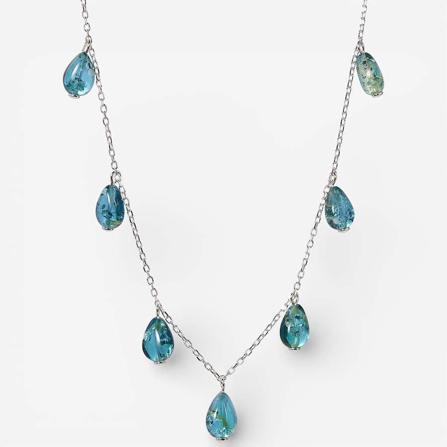 Image 115671_SILB.jpg, Product 115-671 / Price $169.99, Amber Extraordinaire Sterling Silver Drop Floating Necklace from Amber Extraordinaire on TSC.ca's Jewellery department