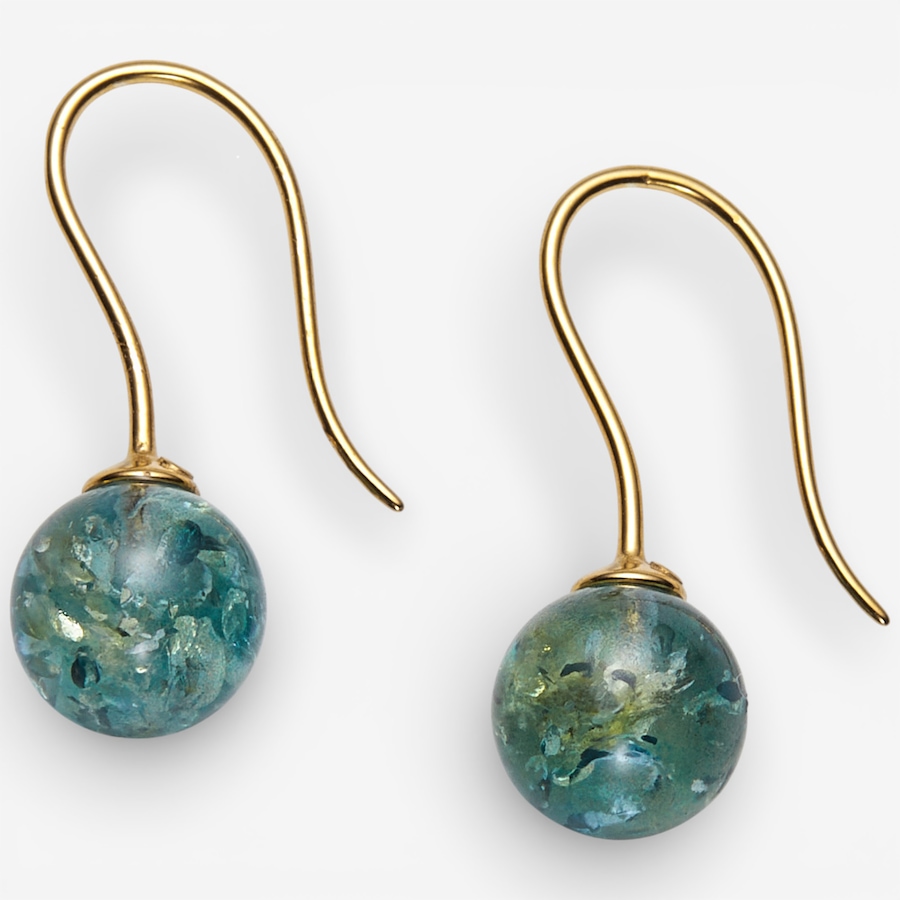 Image 115673_BLUGP.jpg, Product 115-673 / Price $49.99, Amber Extraordinaire Sterling Silver Drop Shape Amber Earrings from Amber Extraordinaire on TSC.ca's Jewellery department