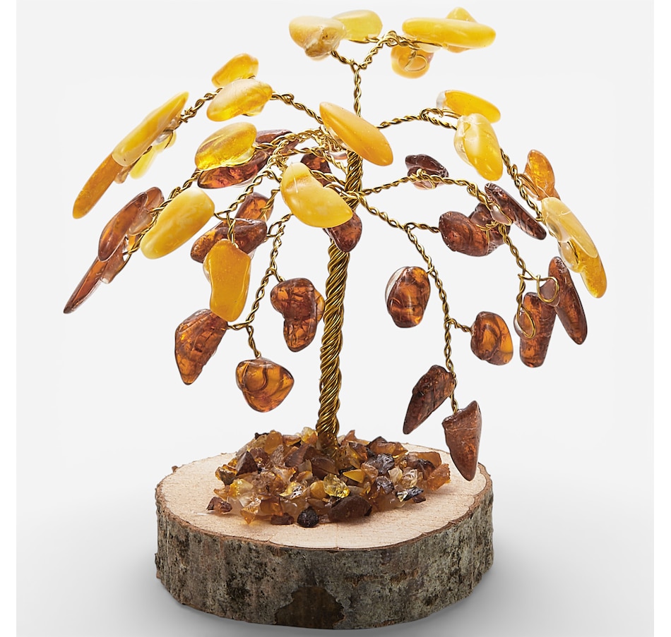 Image 115706_MTI.jpg, Product 115-706 / Price $23.99, Amber Extraordinaire Artisan Collection Amber Good Luck Tree from Amber Extraordinaire on TSC.ca's Home & Garden department