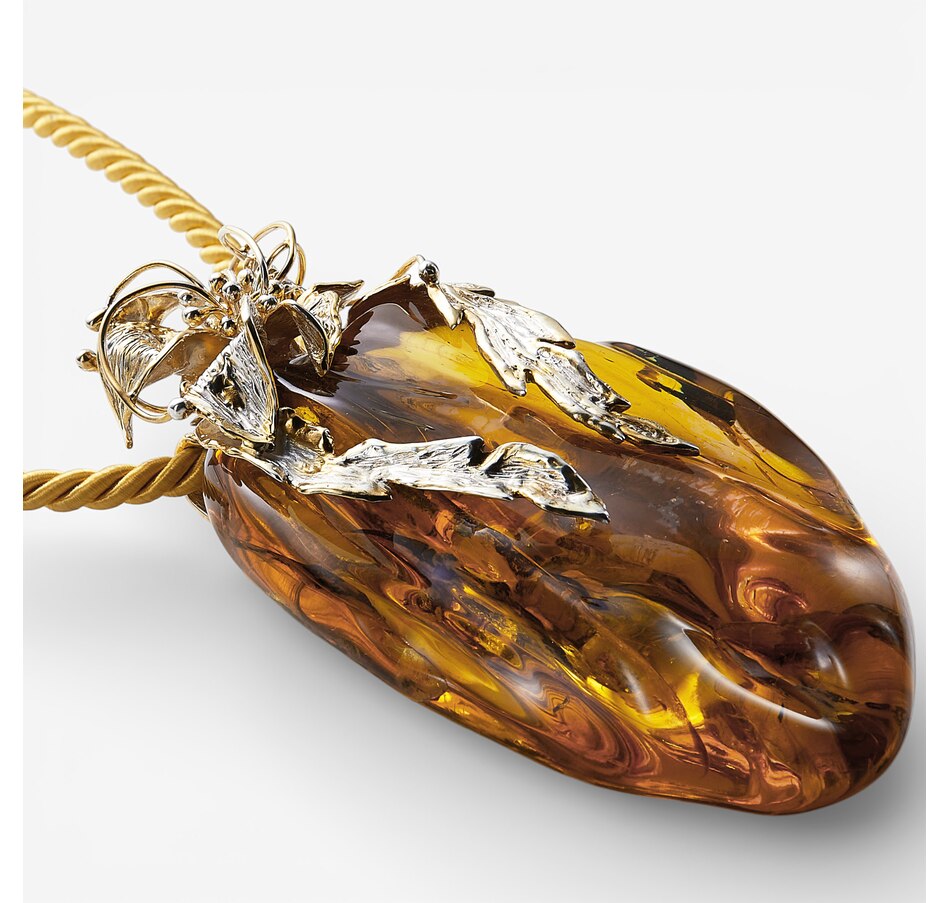 Image 115707_ALTMORE1.jpg, Product 115-707 / Price $2,449.99, Amber Extraordinaire Sterling Silver Collection Freeform Amber Pendant Necklace from Amber Extraordinaire on TSC.ca's Jewellery department