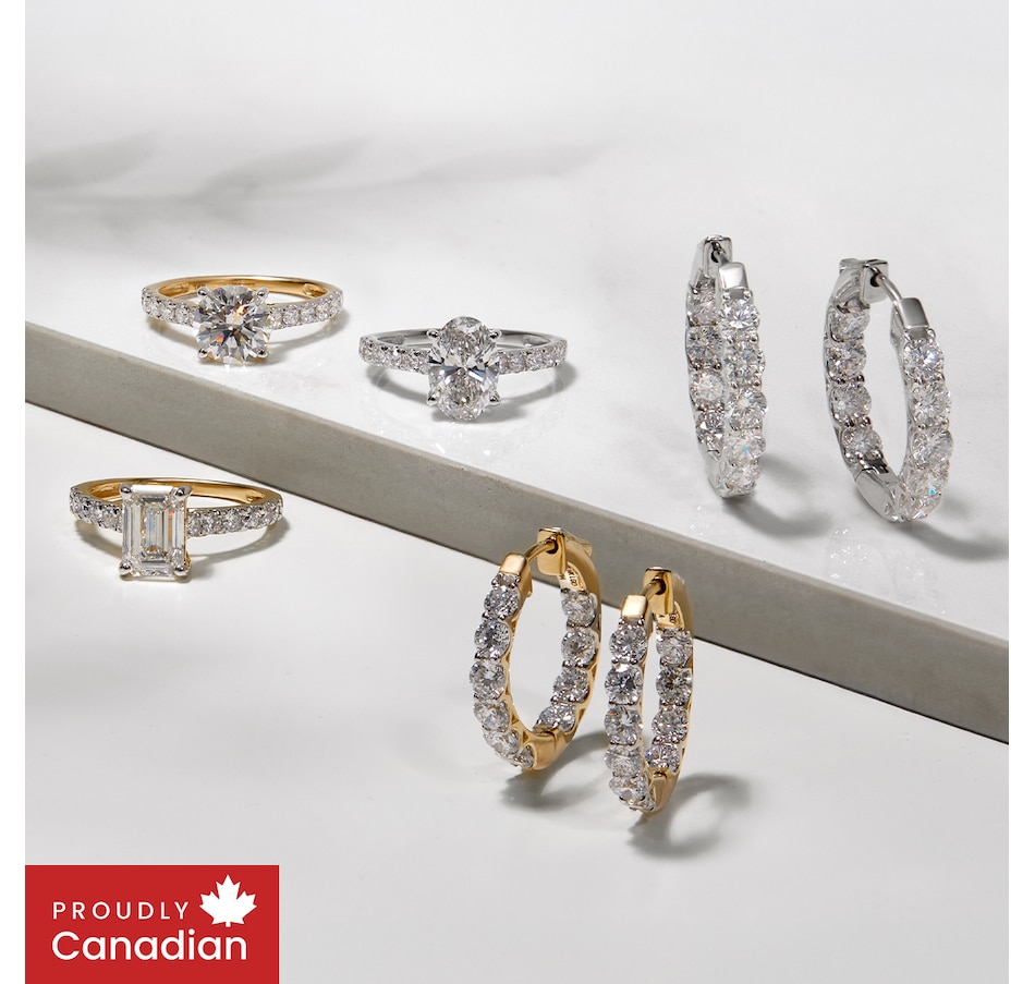 Image 115710_ALTMORE100.jpg, Product 115-710 / Price $4,299.99 - $7,299.99, EVERA Diamonds 14K Gold Diamond Hoop Earrings from Evera Diamonds on TSC.ca's Jewellery department