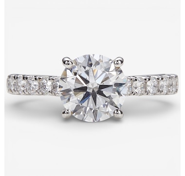 EVERA Diamonds 14K Gold 2.50 ctw Shaped Diamond Ring