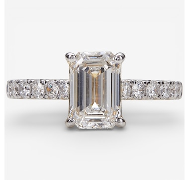 EVERA Diamonds 14K Gold 2.50 ctw Shaped Diamond Ring