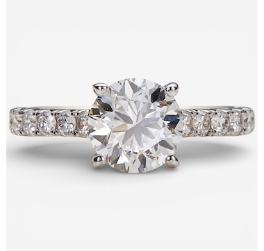 EVERA Diamonds 14K Gold 2.50 ctw Shaped Diamond Ring