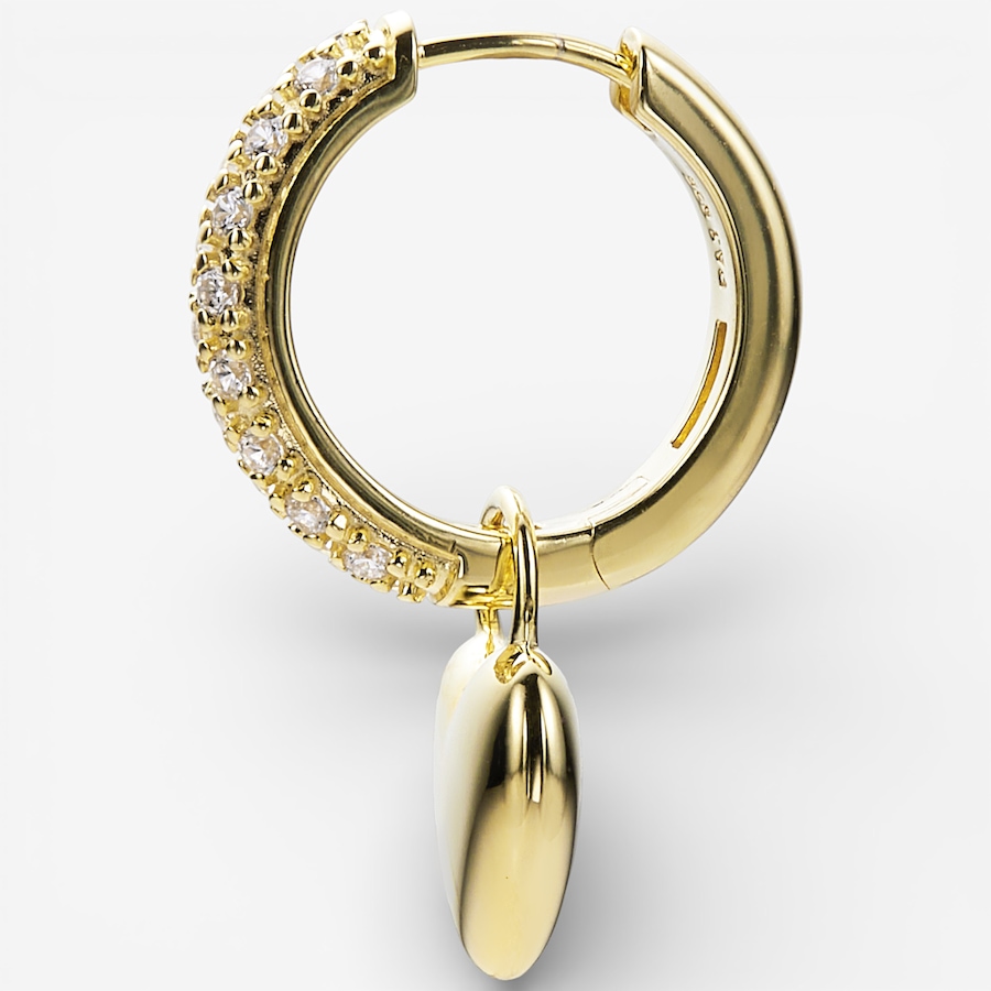 Image 115712_ALTMORE1.jpg, Product 115-712 / Price $169.99, Diamonelle Sterling Silver 12-mm Hoop Earrings with Removable Heart Charm from Diamonelle on TSC.ca's Jewellery department