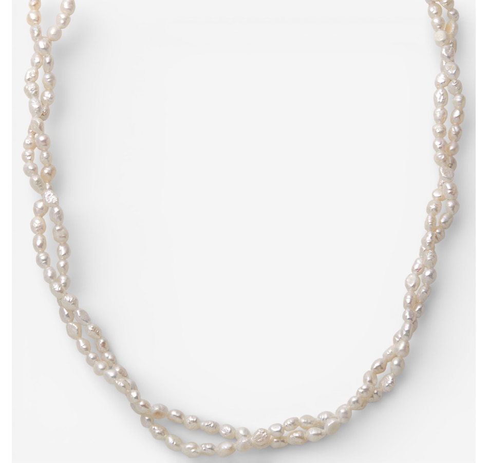 Image 115757.jpg, Product 115-757 / Price $59.99, Roz Kwan 3mm-3.25mm White Seed Freshwater Pearl Two-Row Necklace from Roz Kwan Jewellery Collection on TSC.ca's Jewellery department