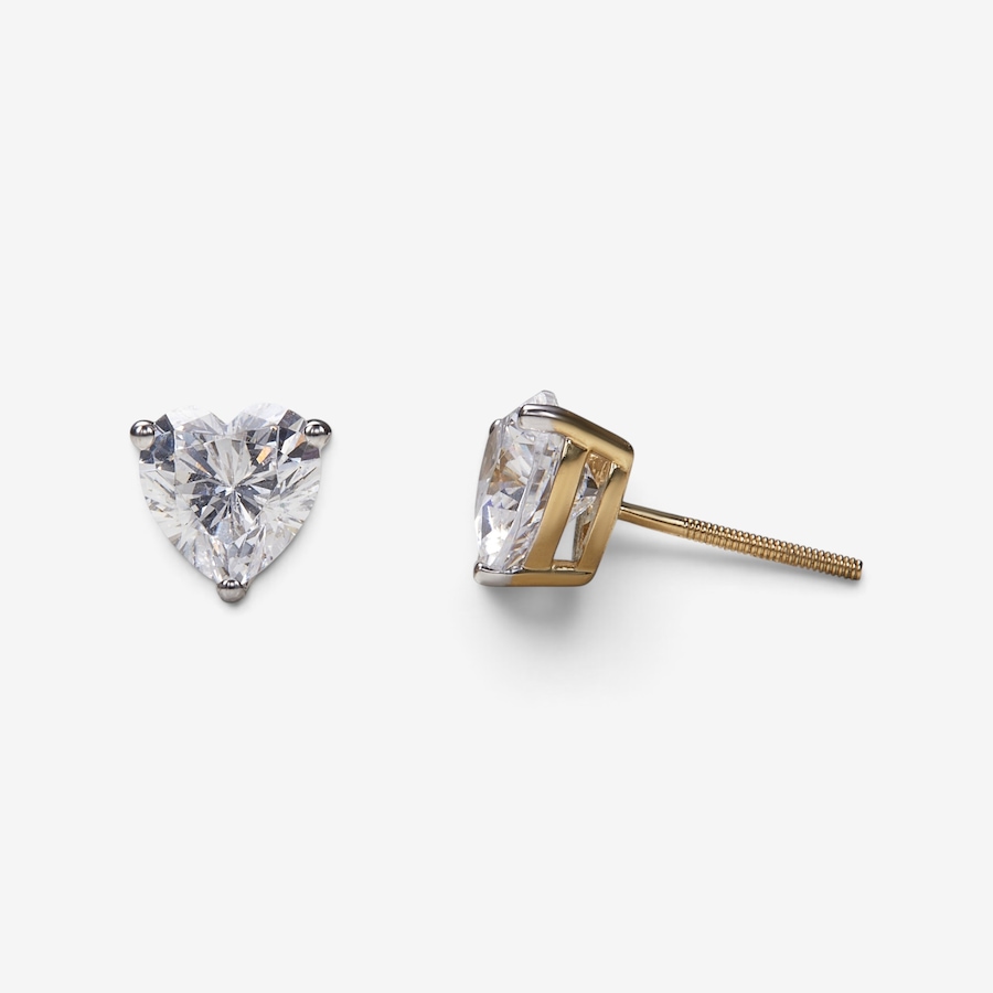 Image 115783_YG2CT.jpg, Product 115-783 / Price $899.99 - $1,399.99, EVERA Diamonds 14K Gold Diamond Heart Shape Stud Earrings from Evera Diamonds on TSC.ca's Jewellery department
