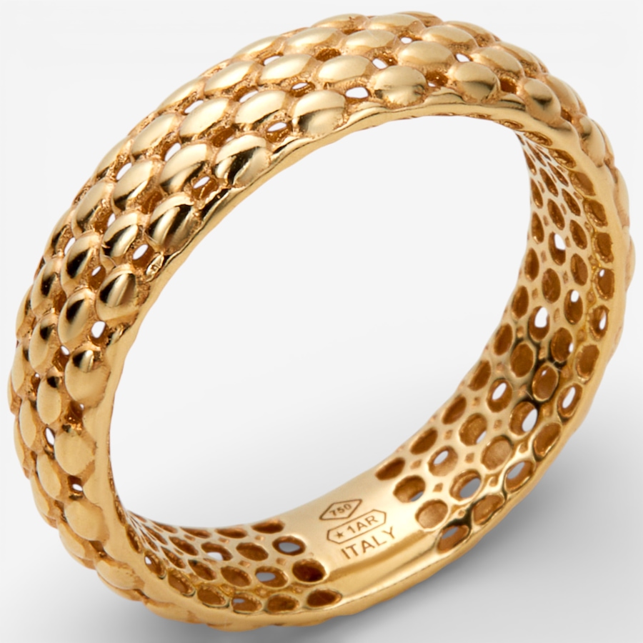 Image 115784_ALTMORE1.jpg, Product 115-784 / Price $1,499.99, Uno A Erre 18K Yellow Gold Solid Mesh Ring from UnoAErre Jewellery on TSC.ca's Jewellery department