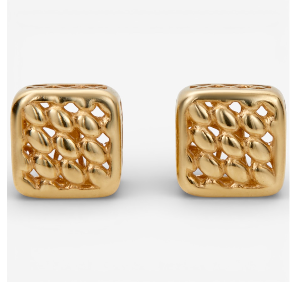 Image 115785.jpg, Product 115-785 / Price $729.99, Uno A Erre 18K Yellow Gold Solid Mesh Earrings from UnoAErre Jewellery on TSC.ca's Jewellery department