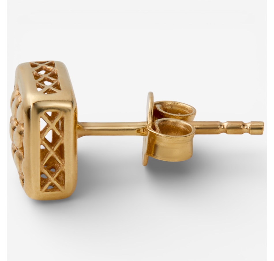 Image 115785_ALTMORE1.jpg, Product 115-785 / Price $729.99, Uno A Erre 18K Yellow Gold Solid Mesh Earrings from UnoAErre Jewellery on TSC.ca's Jewellery department