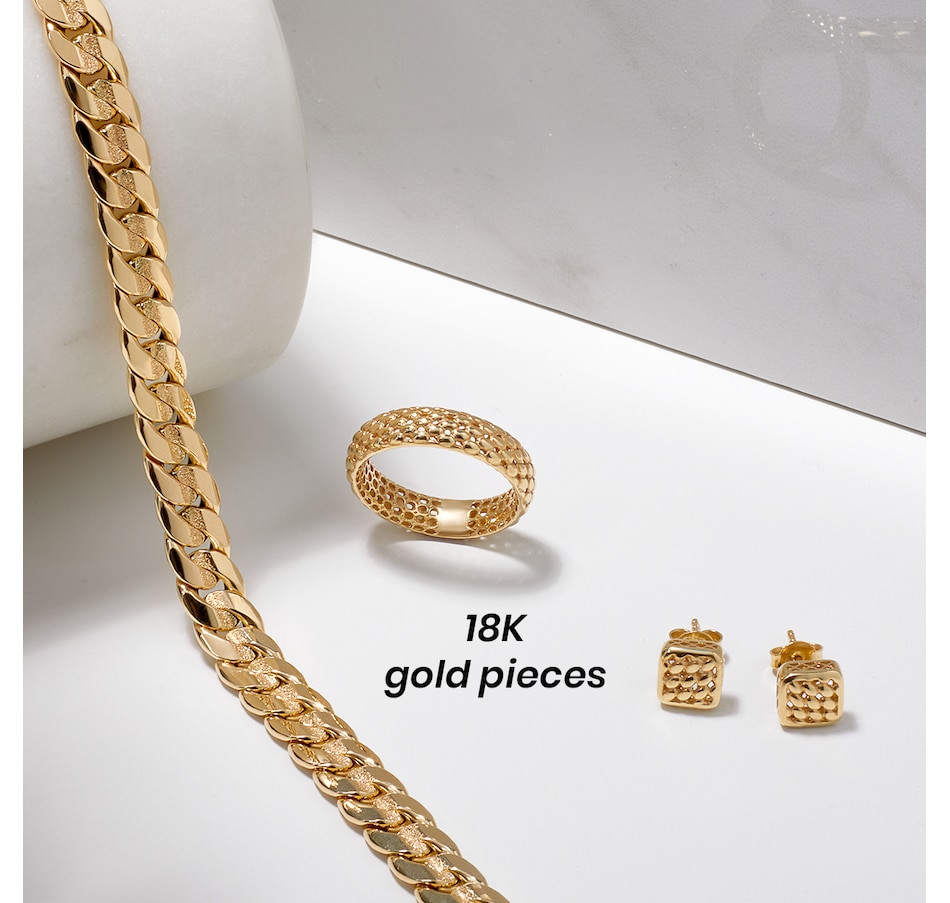 Image 115785_ALTMORE100.jpg, Product 115-785 / Price $729.99, Uno A Erre 18K Yellow Gold Solid Mesh Earrings from UnoAErre Jewellery on TSC.ca's Jewellery department