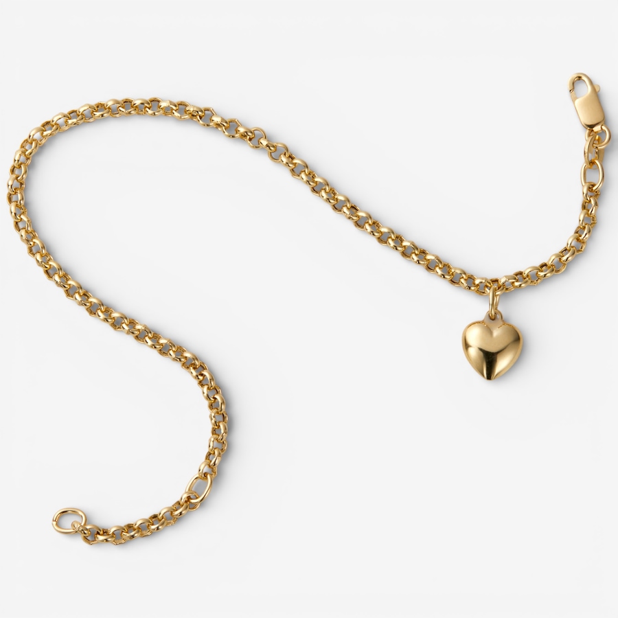 Image 115790_ALTMORE1.jpg, Product 115-790 / Price $1,349.99, Uno A Erre 18K Yellow Gold Rolo Bracelet with Heart Charm from UnoAErre Jewellery on TSC.ca's Jewellery department