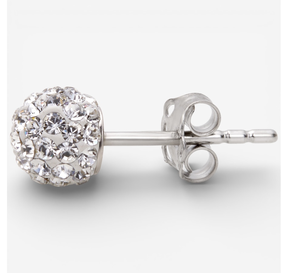 Image 115802_ALTMORE1.jpg, Product 115-802 / Price $239.99, Uno A Erre 18K White Gold Crystal Ball Stud Earrings from UnoAErre Jewellery on TSC.ca's Jewellery department