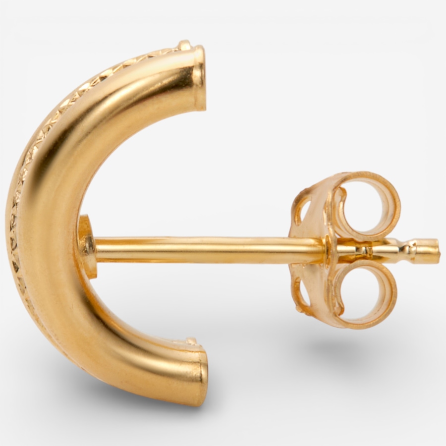Image 115805_ALTMORE1.jpg, Product 115-805 / Price $679.99, Uno A Erre 18K Yellow Gold Triple Row Textured Earrings from UnoAErre Jewellery on TSC.ca's Jewellery department