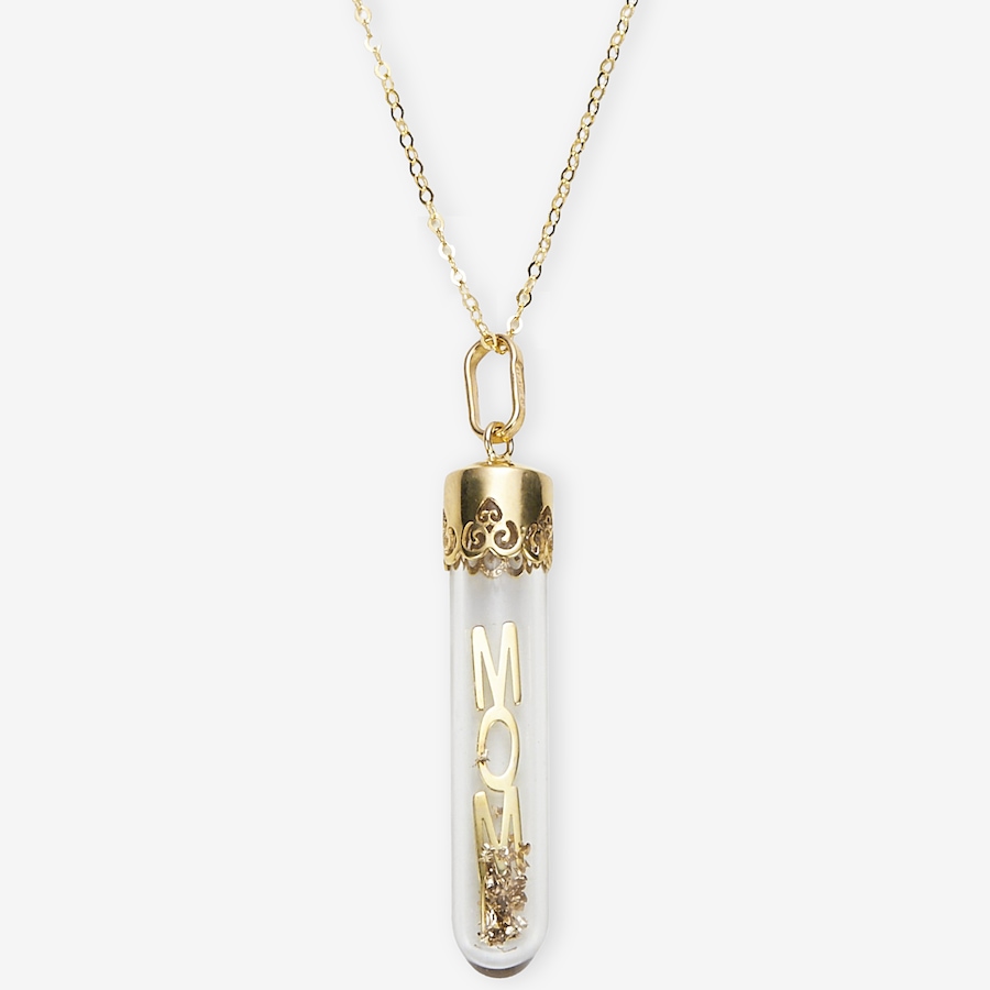 Image 115813.jpg, Product 115-813 / Price $699.99, Stefano Oro 14K Yellow Gold Mom Glass Ampoule Necklace from Stefano Oro on TSC.ca's Jewellery department