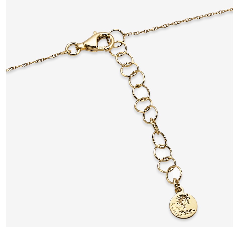 Image 115842_ALTMORE1.jpg, Product 115-842 / Price $129.99, Il Murano di Francesca Sterling Silver/18K Gold Plate Multicolour and 24K Gold Foil Heart Pendant with Chain from Il Murano Di Francesca on TSC.ca's Jewellery department
