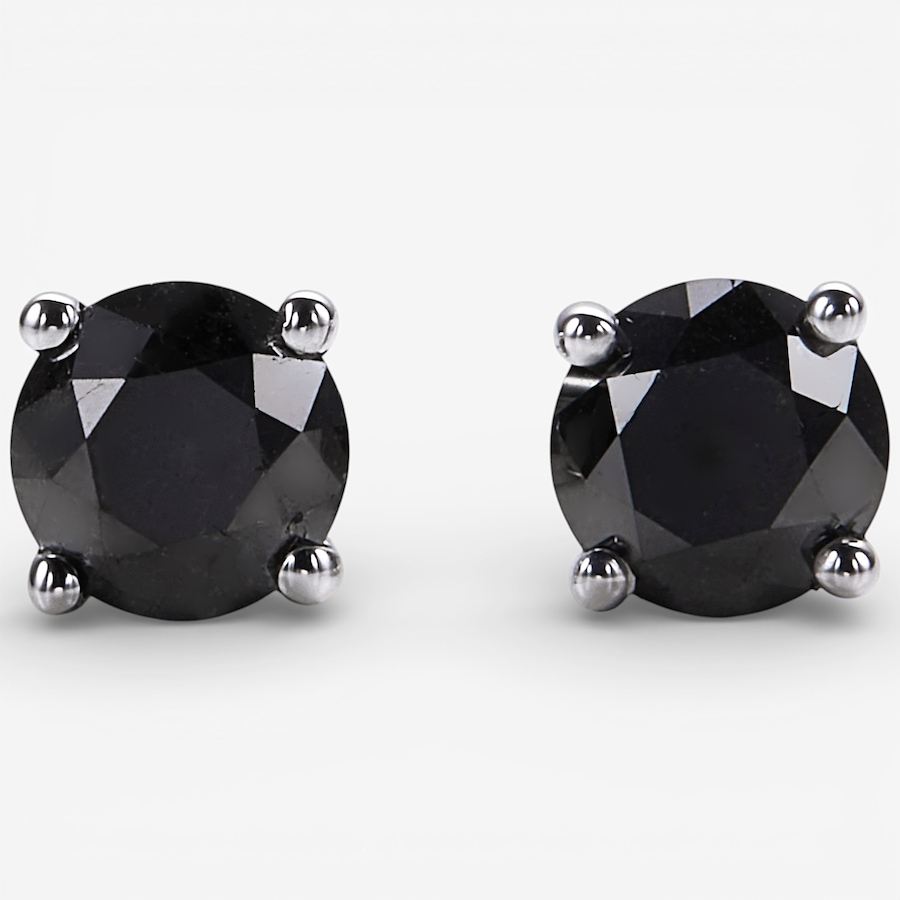 Image 115890.jpg, Product 115-890 / Price $189.99, Colours of Diamonds Sterling Silver 1.50 ctw Black Diamond Stud Earrings from Colours of Diamonds on TSC.ca's Jewellery department