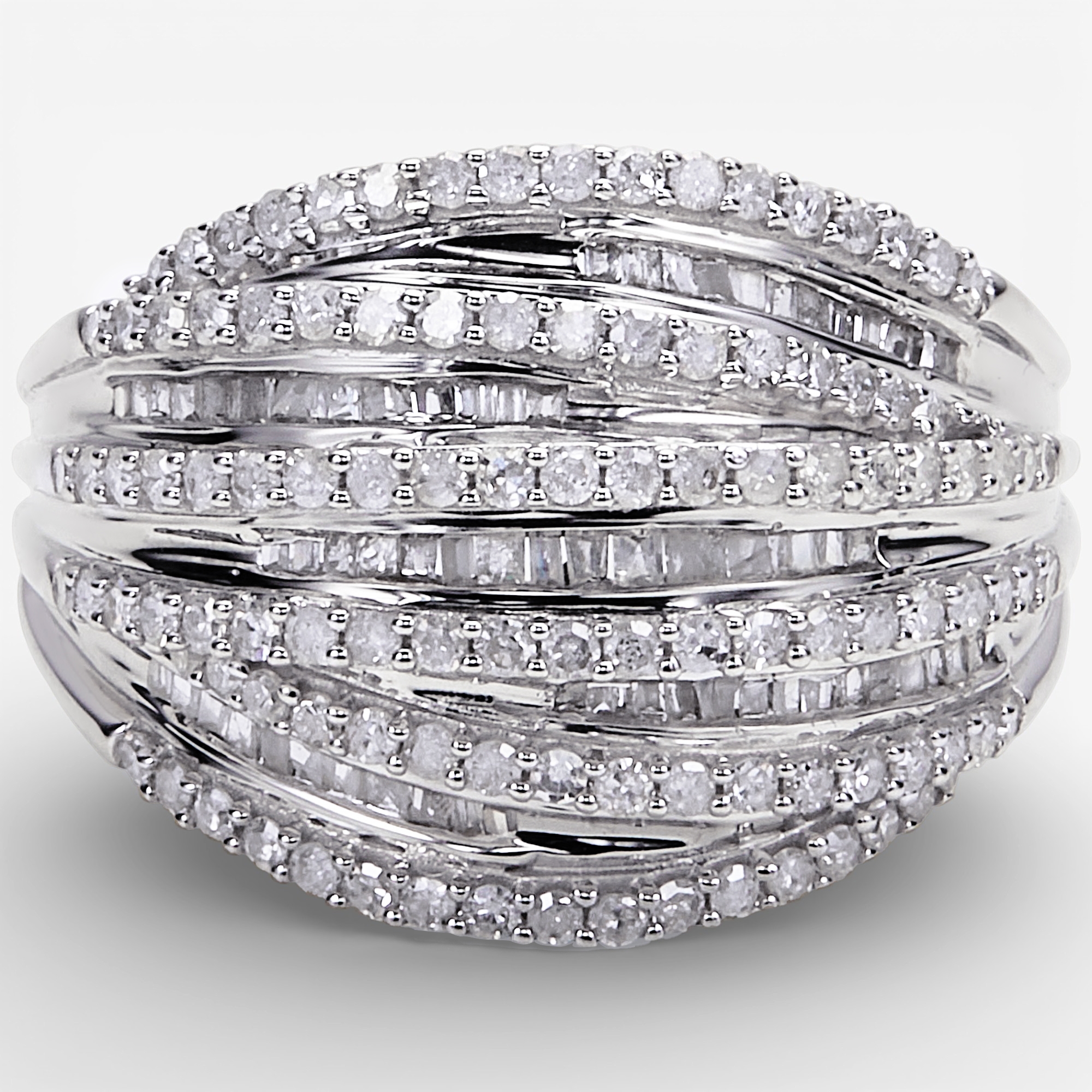 Colours of Diamonds Sterling Silver 1.00 ctw White Diamond Ring