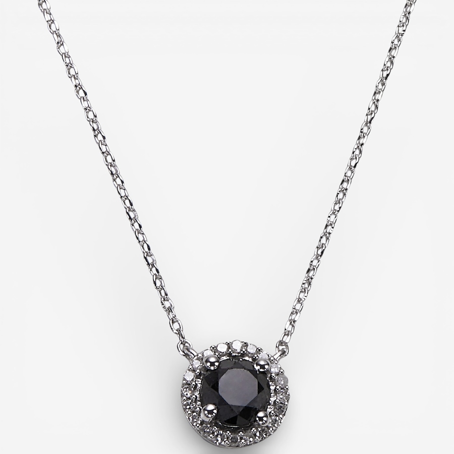 Image 115894.jpg, Product 115-894 / Price $199.99, Colours of Diamonds Sterling Silver 1.00ctw Black & White Diamond Pendant With Chain from Colours of Diamonds on TSC.ca's Jewellery department
