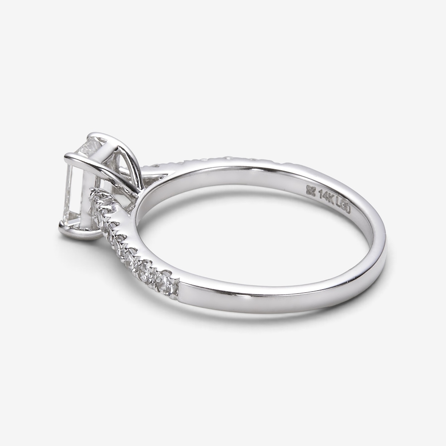 Image 115943_ALTMORE1.jpg, Product 115-943 / Price $2,299.99, EVERA Diamonds 14K White Gold 1.25ctw Emerald Cut Diamond Ring from Evera Diamonds on TSC.ca's Jewellery department