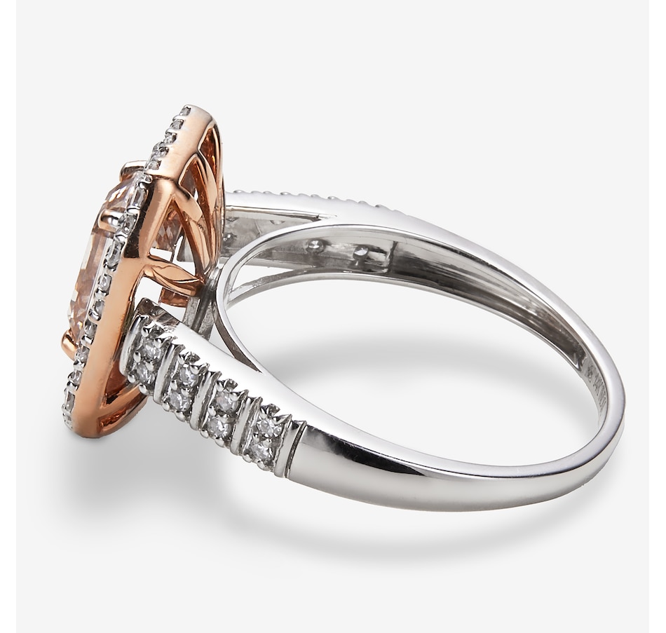 Image 115949_ALTMORE1.jpg, Product 115-949 / Price $2,799.99, EVERA Diamonds 14K Two Tone Gold 2.50ctw Emerald Cut Pink & White Diamond Ring from Evera Diamonds on TSC.ca's Jewellery department