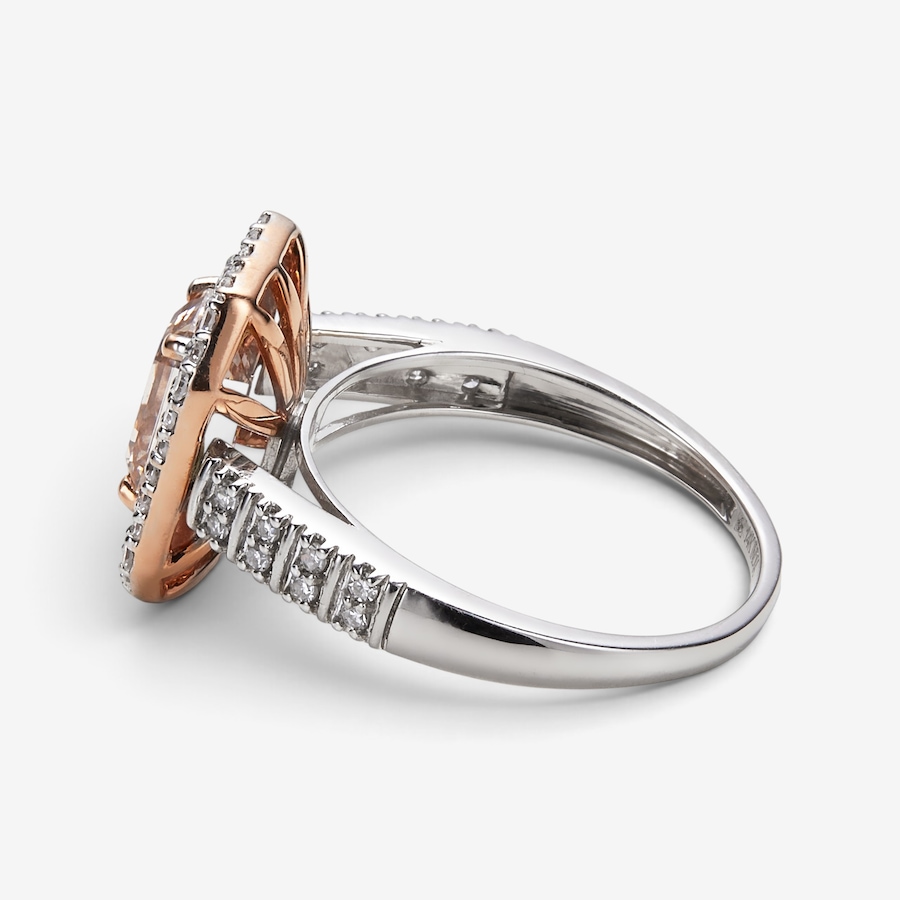 Image 115949_ALTMORE1.jpg, Product 115-949 / Price $2,999.99, EVERA Diamonds 14K Two Tone Gold 2.50ctw Emerald Cut Pink & White Diamond Ring from Evera Diamonds on TSC.ca's Jewellery department