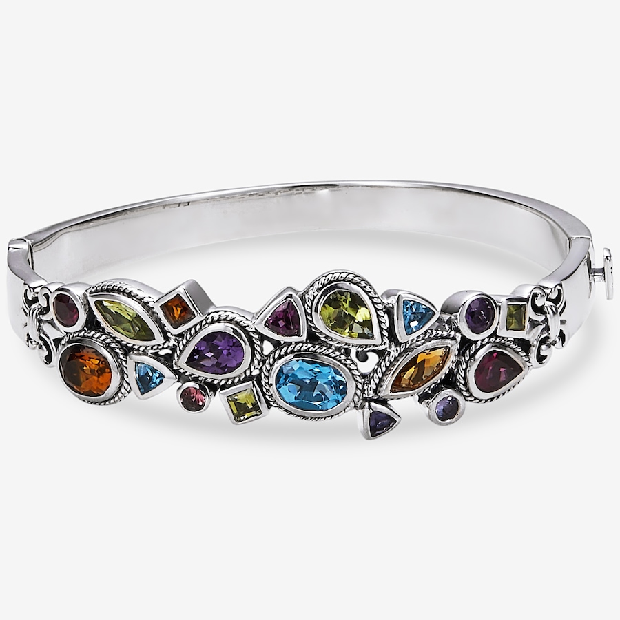 Image 115959.jpg, Product 115-959 / Price $799.99, Samuel B Collection Sterling Silver Multi Gemstone Bangle from Samuel B. Collection on TSC.ca's Jewellery department