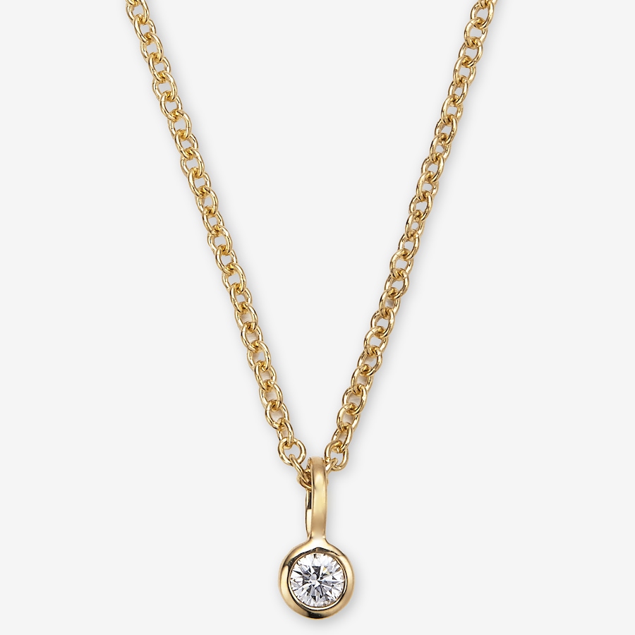Image 116001.jpg, Product 116-001 / Price $1,499.99, 18K Yellow Gold 0.20 ctw Diamond Pendant with Chain from The Vault on TSC.ca's Jewellery department