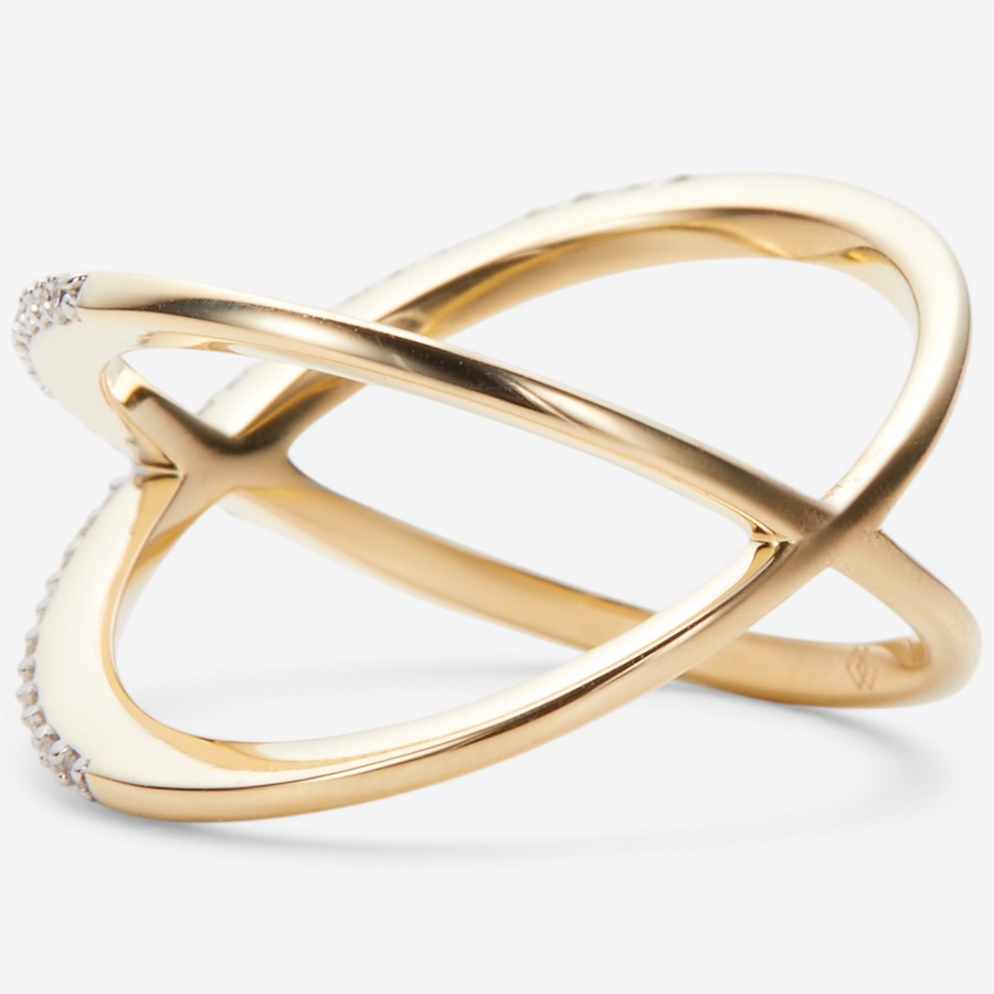 Image 116010_ALTMORE1.jpg, Product 116-010 / Price $1,599.99, 14K Gold 0.25ctw Diamond "X" Ring from Diamond Show on TSC.ca's Jewellery department