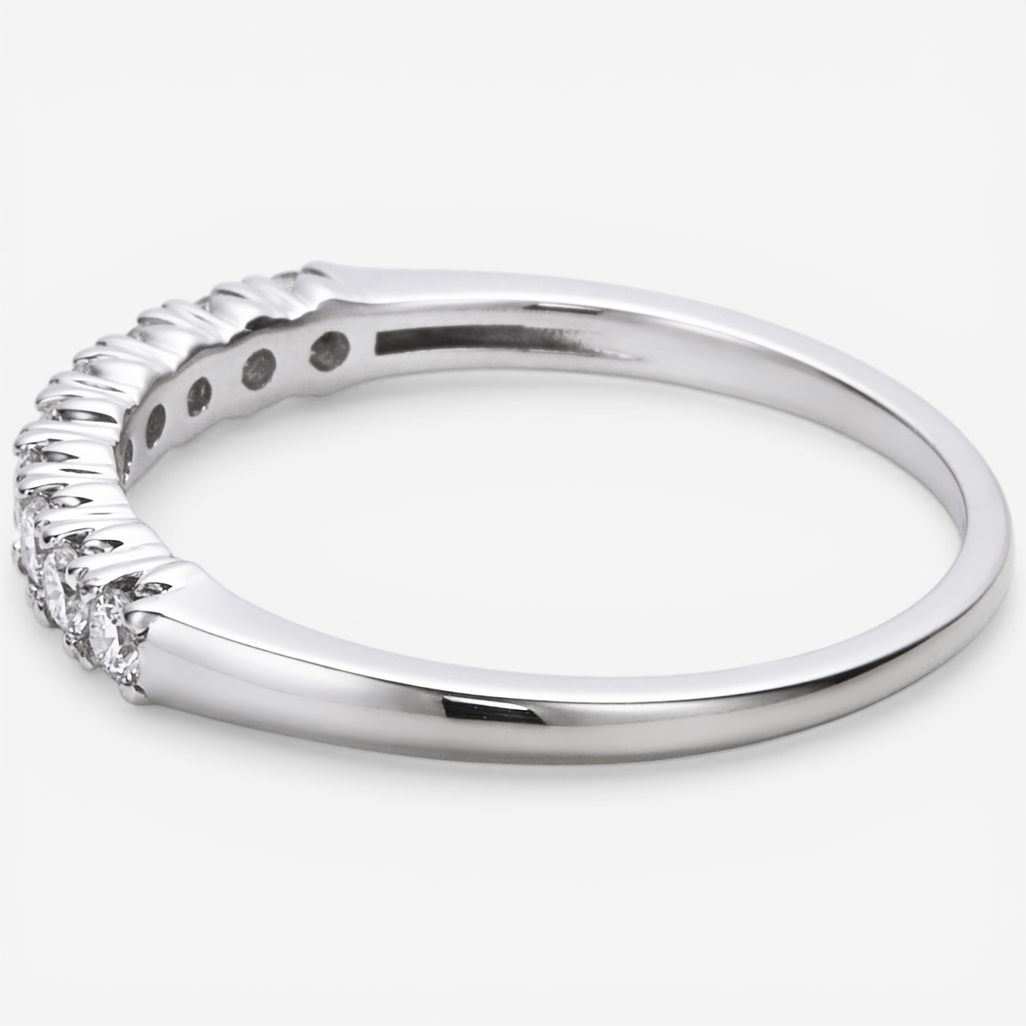 Canadian Ice 10K White Gold Semi Eternity Diamond Ring - TSC.ca