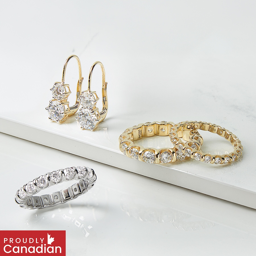 Image 116026_ALTMORE100.jpg, Product 116-026 / Price $2,399.99, EVERA Diamonds 14K Gold Diamond Leverback Earrings from Evera Diamonds on TSC.ca's Jewellery department