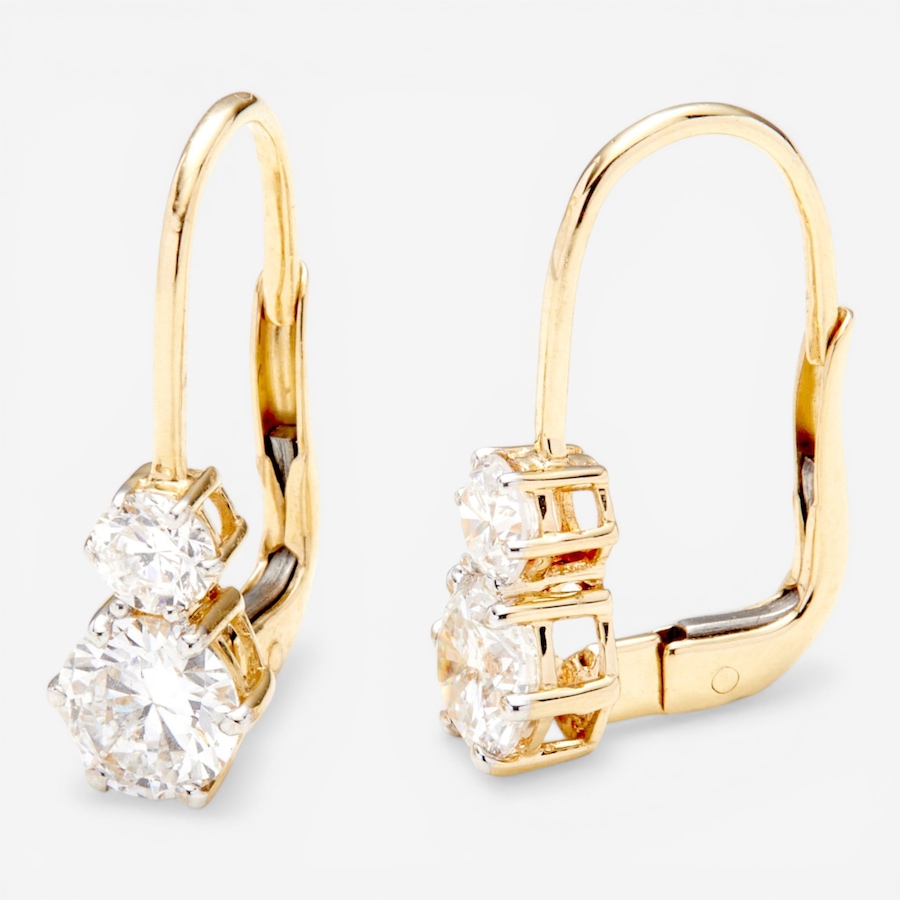 Image 116026_ALTMORE2.jpg, Product 116-026 / Price $2,399.99, EVERA Diamonds 14K Gold Diamond Leverback Earrings from Evera Diamonds on TSC.ca's Jewellery department