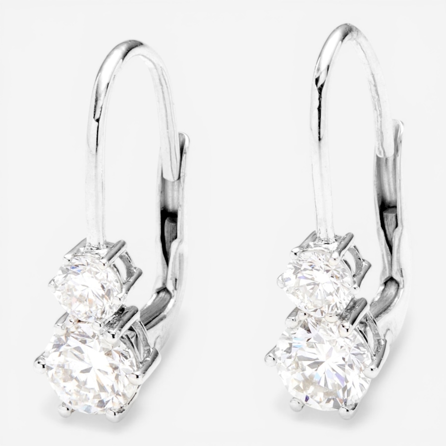 Image 116026_WG1P5.jpg, Product 116-026 / Price $2,399.99, EVERA Diamonds 14K Gold Diamond Leverback Earrings from Evera Diamonds on TSC.ca's Jewellery department