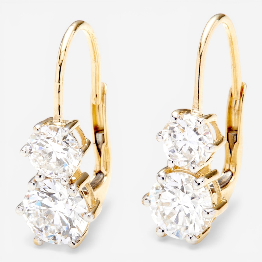 Image 116026_YG3CT.jpg, Product 116-026 / Price $2,399.99, EVERA Diamonds 14K Gold Diamond Leverback Earrings from Evera Diamonds on TSC.ca's Jewellery department