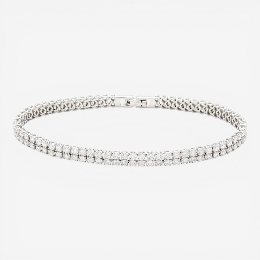 Image 116033.jpg, Product 116-033 / Price $2,499.99, EVERA Diamonds 10K White Gold 2 Row 5.00ctw Diamond Bracelet from Evera Diamonds on TSC.ca's Jewellery department
