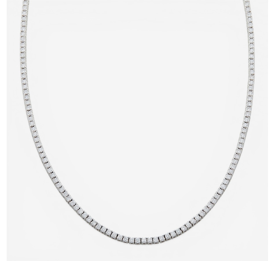 Image 116040.jpg, Product 116-040 / Price $6,999.99, EVERA Diamonds 10K White Gold 4.00ctw Diamond Tennis Necklace from Evera Diamonds on TSC.ca's Jewellery department