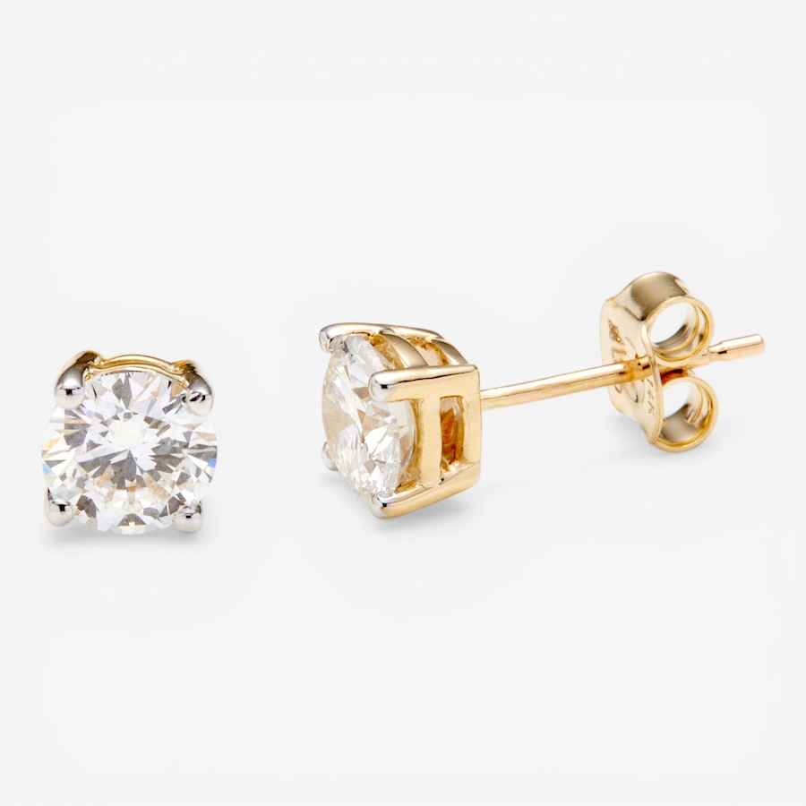 Image 116044_YGL.jpg, Product 116-044 / Price $1,999.99, EVERA Diamonds 14K Gold 1.50ctw Round Diamond Stud Earrings from Evera Diamonds on TSC.ca's Jewellery department