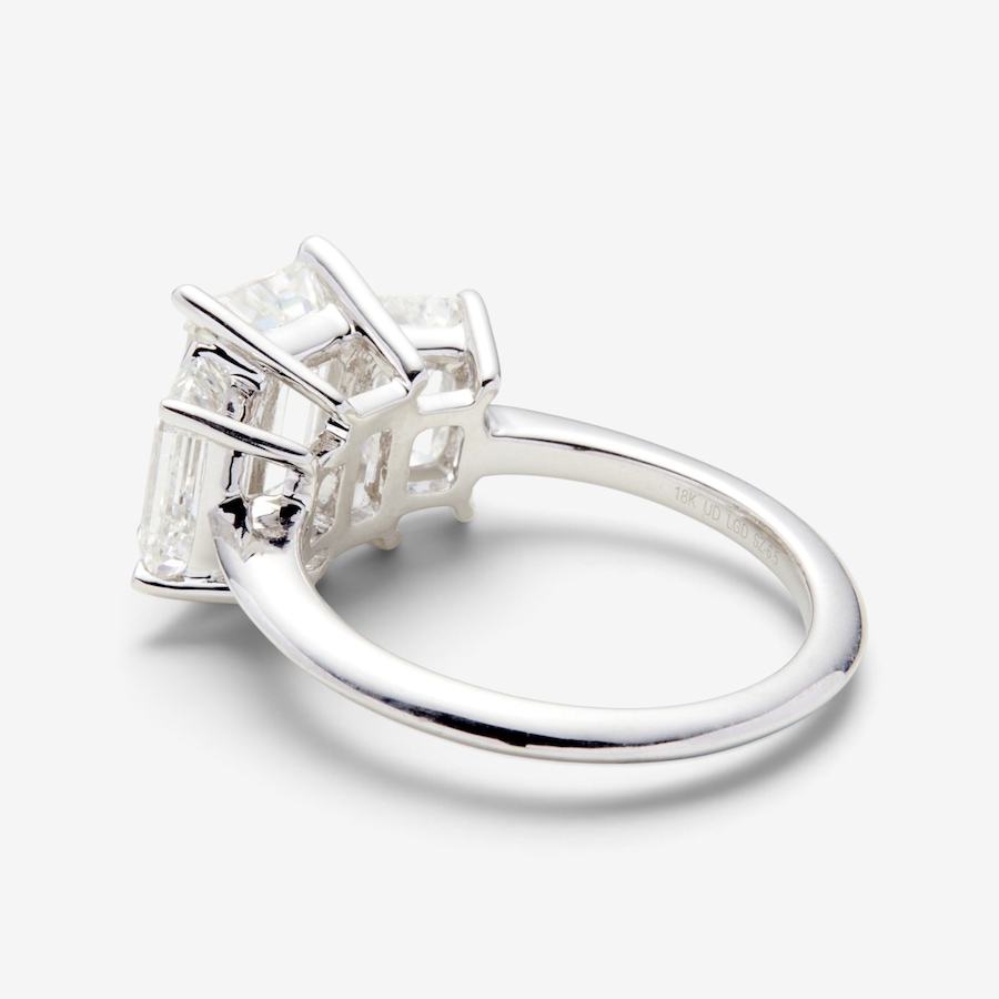 Image 116045_ALTMORE1.jpg, Product 116-045 / Price $6,399.99, EVERA Diamonds 18K White Gold Emerald Cut Trinity Ring from Evera Diamonds on TSC.ca's Jewellery department