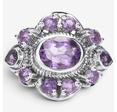 Himalayan Gems Sterling Silver Gemstone Ring