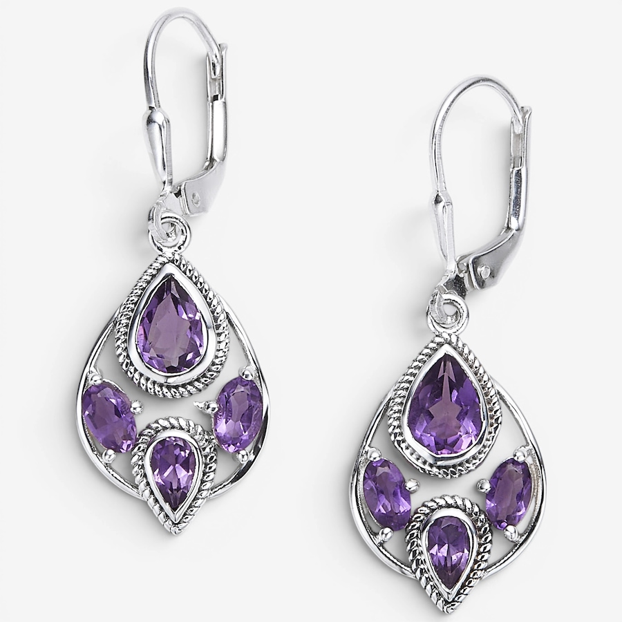 Image 116055_AMY.jpg, Product 116-055 / Price $229.99, Himalayan Gems Sterling Silver Gemstone Leverback Earrings from Himalayan Gems on TSC.ca's Jewellery department