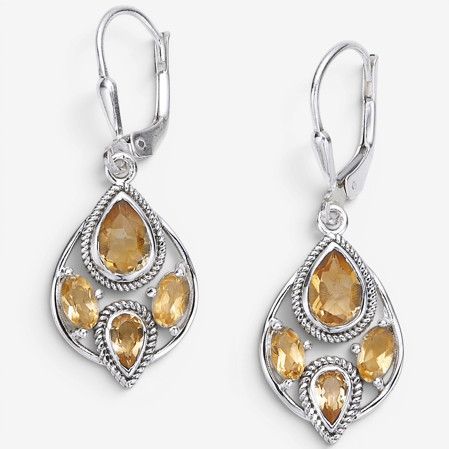 Image 116055_CIT.jpg, Product 116-055 / Price $229.99, Himalayan Gems Sterling Silver Gemstone Leverback Earrings from Himalayan Gems on TSC.ca's Jewellery department