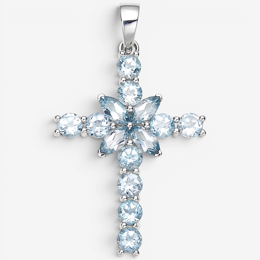 Image 116067_BTP.jpg, Product 116-067 / Price $279.99, Himalayan Gems Sterling Silver Gemstone Cross Pendant from Himalayan Gems on TSC.ca's Jewellery department