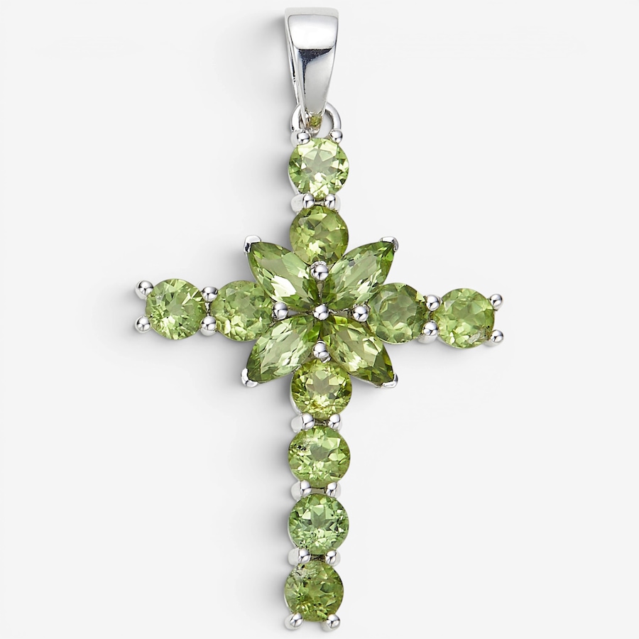 Image 116067_PER.jpg, Product 116-067 / Price $279.99, Himalayan Gems Sterling Silver Gemstone Cross Pendant from Himalayan Gems on TSC.ca's Jewellery department