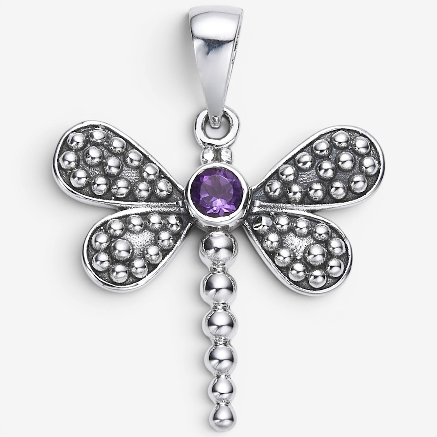 Image 116069_AMY.jpg, Product 116-069 / Price $139.99, Himalayan Gems Sterling Silver Dragonfly Pendant from Himalayan Gems on TSC.ca's Jewellery department