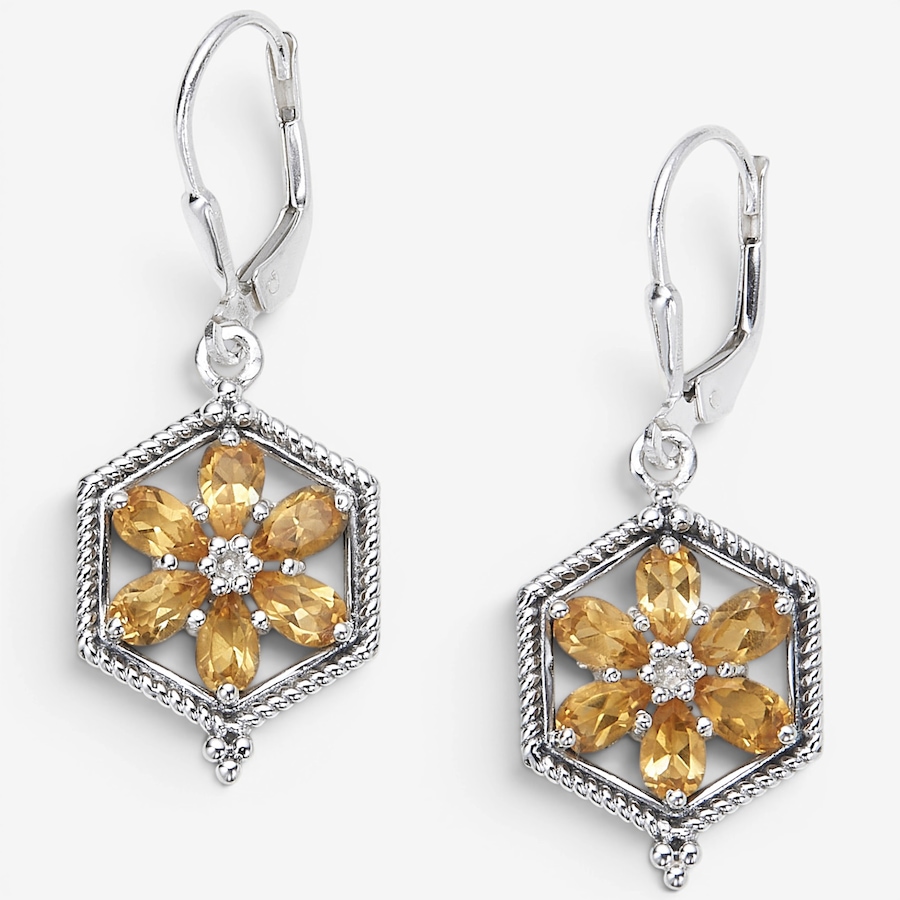 Image 116073_CIT.jpg, Product 116-073 / Price $229.99, Himalayan Gems Sterling Silver Gemstone Leverback Earrings from Himalayan Gems on TSC.ca's Jewellery department