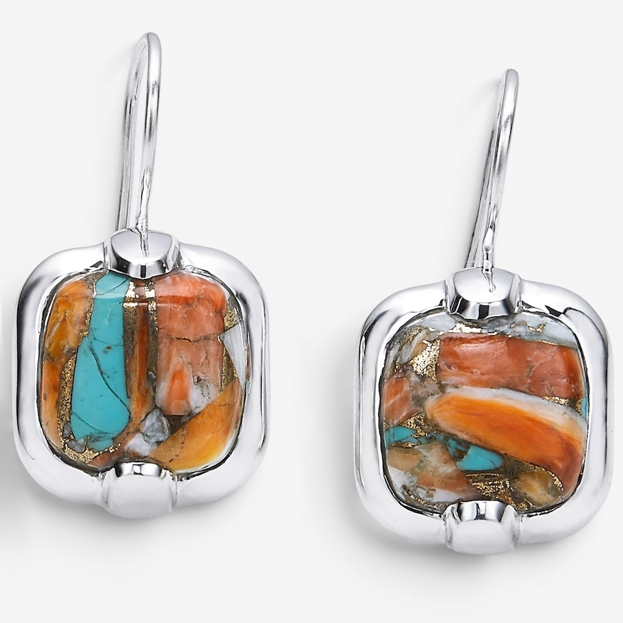 Image 116076_SPYOY.jpg, Product 116-076 / Price $249.99, Himalayan Gems Sterling Silver Gemstone Sheppard Hook Earrings from Himalayan Gems on TSC.ca's Jewellery department