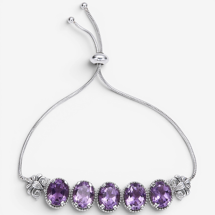 Image 116079_AMY.jpg, Product 116-079 / Price $399.99, Himalayan Gems Sterling Silver Gemstone Slider Bracelet from Himalayan Gems on TSC.ca's Jewellery department
