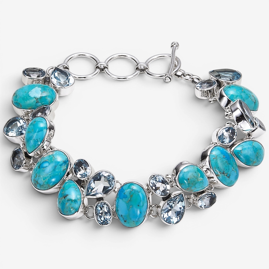 Image 116081_MTBTP.jpg, Product 116-081 / Price $899.99, Himalayan Gems Sterling Silver Gemstone Toggle Bracelet from Himalayan Gems on TSC.ca's Jewellery department